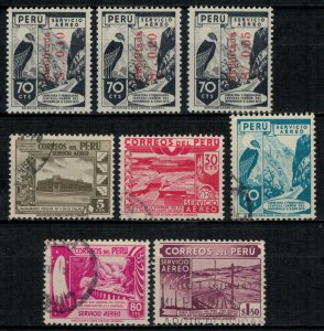 Peru #C82-4* NH, C89-93  CV $2.80