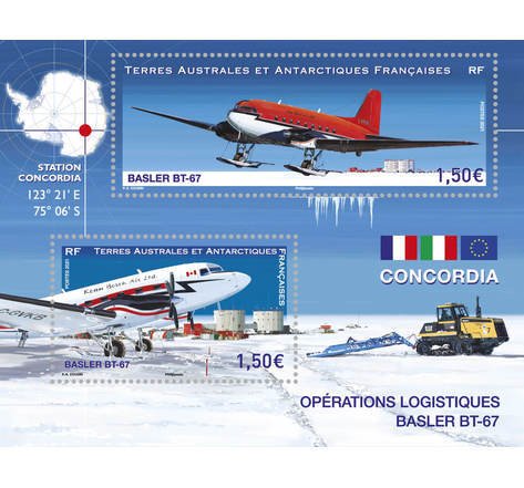 2021 FSAT Basler BT-67 Aircraft in Concordia SS (Scott 654) MNH