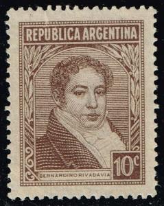 Argentina #431 Bernardino Rivadavia; Used (0.25)