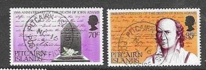 PITCAIRN ISLANDS SG194/5 1979 JOHN ADAMS FINE USED