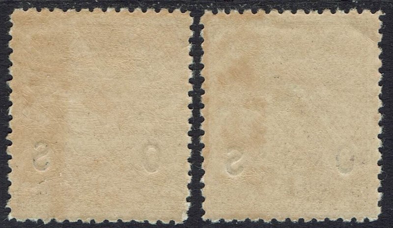 NEW GUINEA 1931 DATED BIRD OS 9D AND 1/-