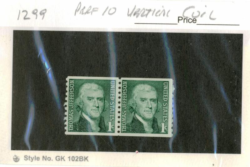 United States #1299, UNUSED PAIR - 1968 - USA712