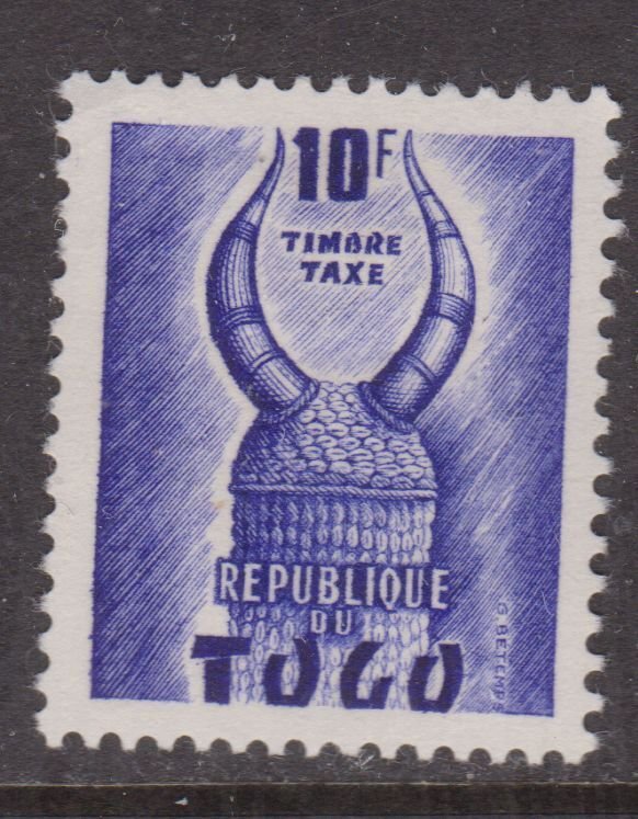 Togo 1959 Kon Komba Helmet Postage Due 10f Mint Hung SG D249 VGC