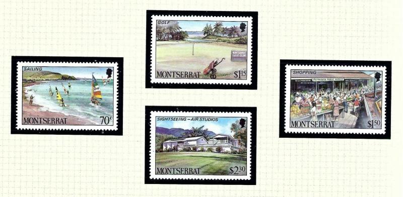 Montserrat 639-42 MNH 1986 Tourism