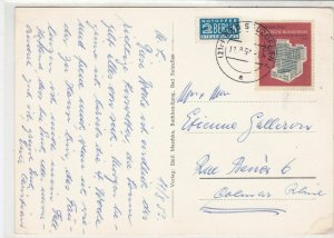 Germany 1953 BadSalzuflen Cancel Obligatory Tax Aid for Berlin Stamps Card 26017