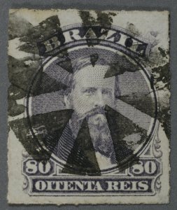 Brazil #64 Used Fine/VF Good Color Fancy Geometric Cancel