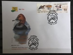 Turkish Cyprus - Postfris/MNH - FDC Europe, Endangered Animals 2021