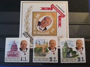 Burundi Winston Churchill Mint Never Hinged Stamps   R46117