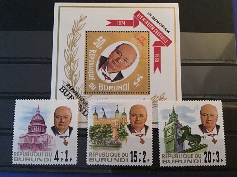 Burundi Winston Churchill Mint Never Hinged Stamps   R46117