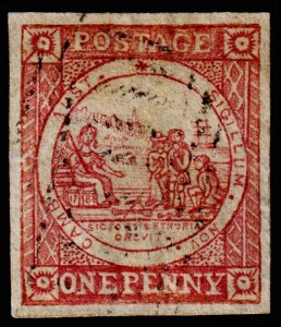 New South Wales Scott 2g (1850) Used F, CV $925.00 M