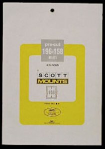 Scott/Prinz Pre-Cut Souvenir Sheets Small Panes Stamp Mounts 196x158 #1013 Clear