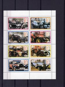 Iso-Sweden 1979 Vintage Cars-Rowland Hill  Sheetlet (8) Perforated MNH