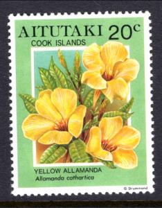 Aitutaki 492 Flower MNH VF