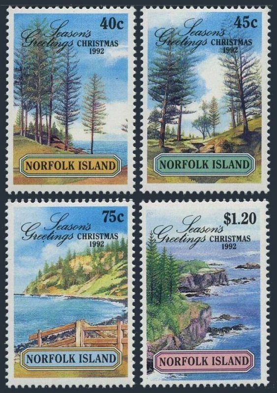 Norfolk 529-532,MNH.Michel 531-534. Christmas 1992.Scenes of Norfolk Island.