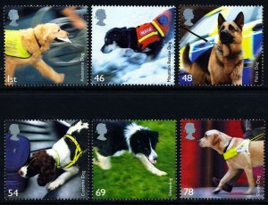 Great Britain 2008 - Working Dogs  -  MNH   # 2539-2544