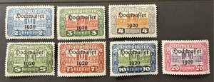 Austria 1921 #b43-9, O/P of Parliament Building, Unused/MH.