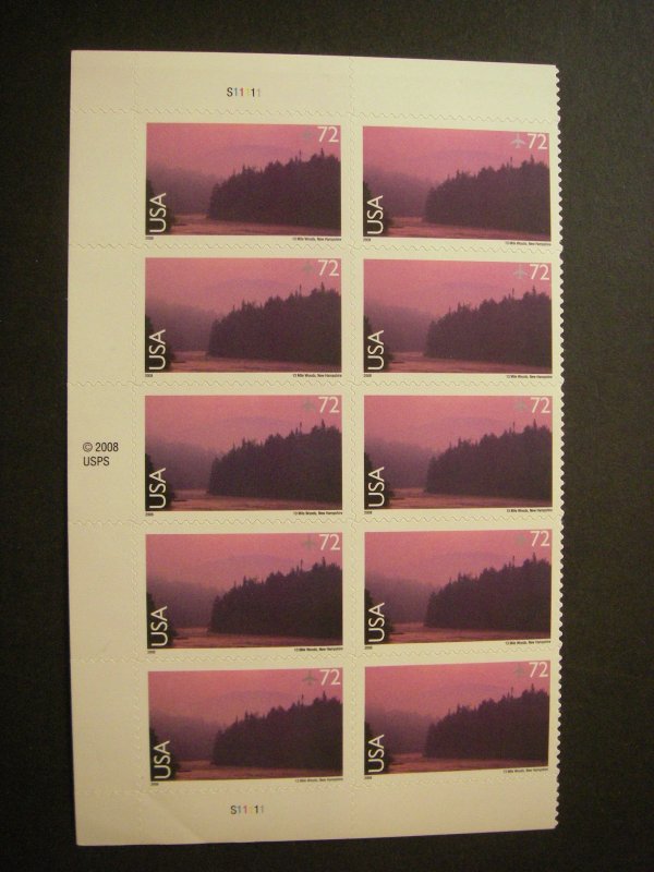 Scott C144, 72c 13-mile Woods, PB10 #S11111 UL & LL, MNH Scenic Landscapes