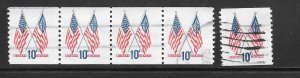 #1519 Used 5 stamps 10 Cent Lot (my43) Collection / Lot