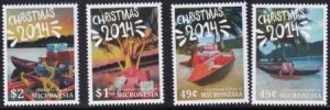 US 1123-1126 Trust Territories Micronesia NH VF Christmas Singles