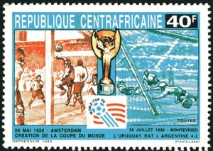 Central African Republic 1993 Imperf. Football World Cup USA 94 Series No. 1517-1-