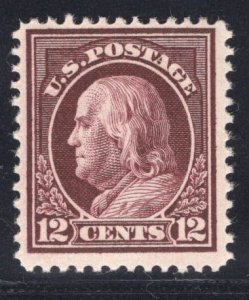 US STAMPS #417 12c MINT OG H LOT #80181-4