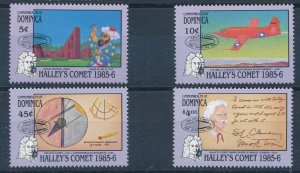 [BIN2679] Dominica 1986 Halley's Comet good set of stamps very fine MNH