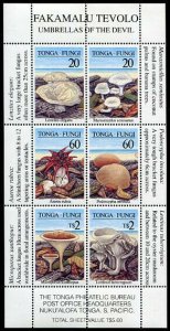 HERRICKSTAMP TONGA Sc.# 979C Mushrooms S/S