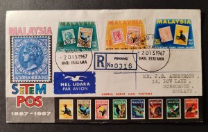 (First Day Cover - FDC) of postage stamps from Malaysia, dedicated to...