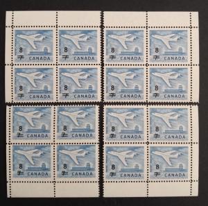 Canada 430 Corner Blocks Matched Set VF MNH