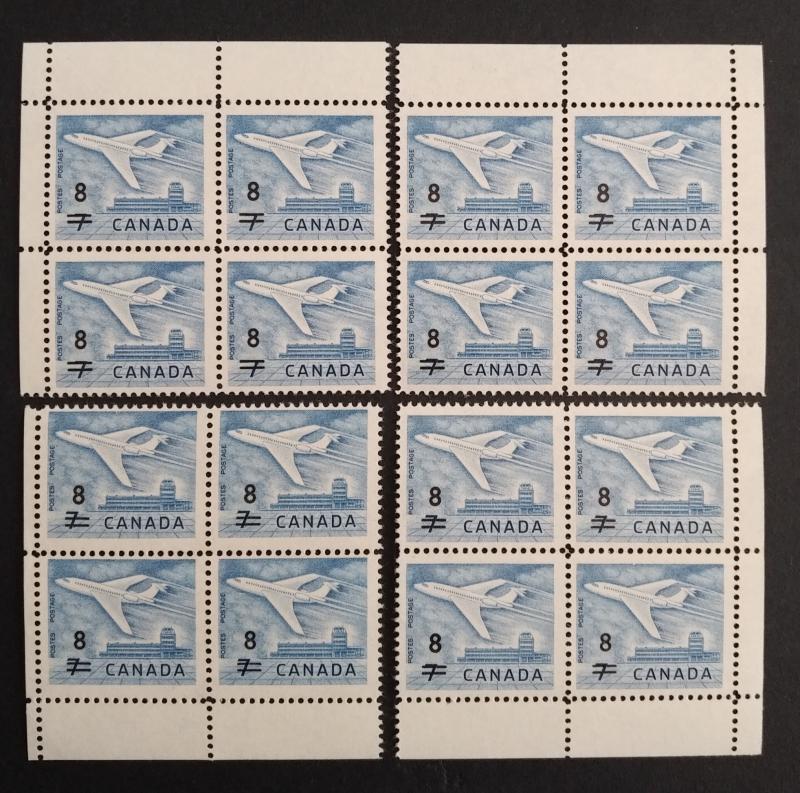 Canada 430 Corner Blocks Matched Set VF MNH