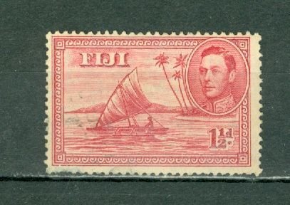 FIJI 1940  CANOE    #132  PERF. 13.5   MINT NO THINS
