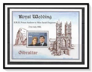 Gibraltar #498 Royal Wedding Souvenir Sheet MNH