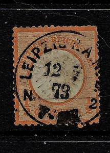 GERMANY 1872 Scott 3a used Nice Date Cancel scv $52.50 Less 70%=$15.75 BIN