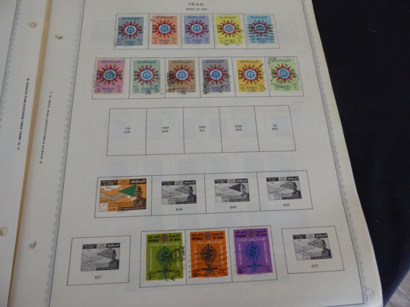 Iraq 1918-1976 Stamp Collection on Album Pages