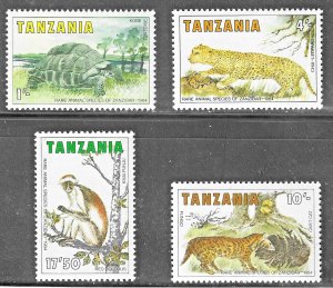 Tanzania (1985) - Scott # 258 - 261,    MNH