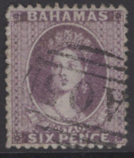 BAHAMAS SG19a 1862 6d LILAC USED