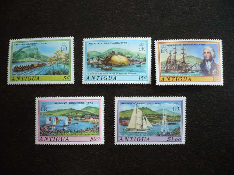 Stamps - Antigua - Scott# 369-373 - Mint Never Hinged Set of 5 Stamps