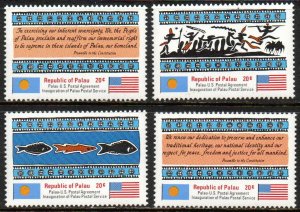 Palau Sc #1-4 MNH