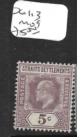 STRAITS SETTLEMENTS (PP3110B) KE  5C  SG113    MOG