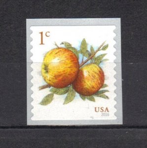 5037, Coil Single,  Apples  MNH, 1 cent.