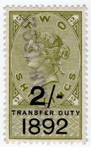 (I.B) QV Revenue : Transfer Duty 2/- (1892)