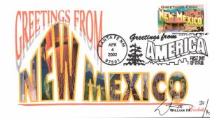#3591 Greetings From New Mexico WIII FDC
