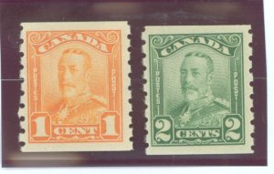 Canada #160-61 Mint (NH) Single (Complete Set)