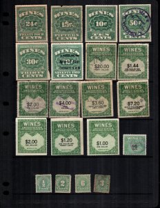 US 20 used  revenues wines