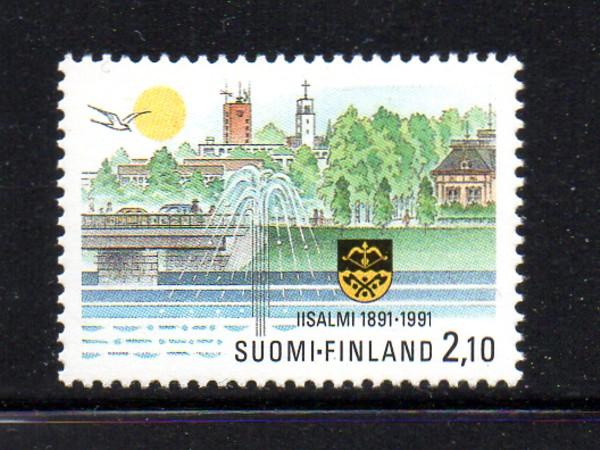 Finland Sc 873 1991 Town of Iisalmi stamp mint NH