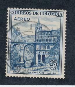 Colombia 1958 Scott C307 used - 25c, Las Lajas Shrine