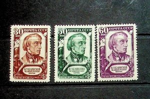 RUSSIA Sc 1224-6 NH ISSUE OF 1948 - BELINSKY - (AF24)