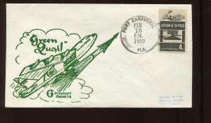 FEB 16 1959 GREEN QUAIL DECOY MISSILE GOLDCRAFT COVER (LV 970)