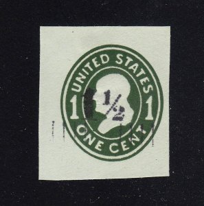 U493 Mint Cut Square, Cat $100.00