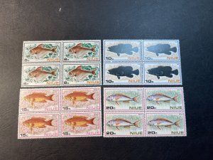 NIUE # 156-159--MINT NEVER/HINGED---COMPLETE SET IN BLOCKS OF 4-----1973